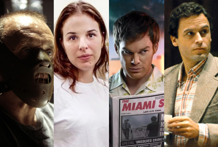 Hannibal, Suzane, Dexter e Ted Bundy