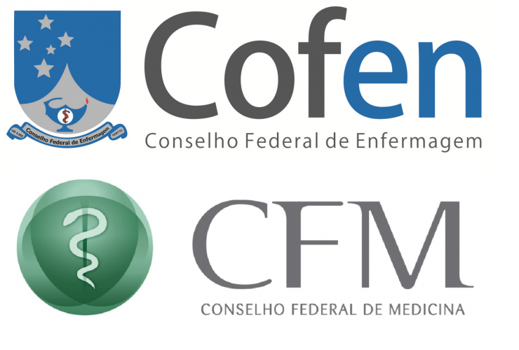 Marcas de ambos, Conselho Federal de Enfermagem e Conselho Federal de Medicina