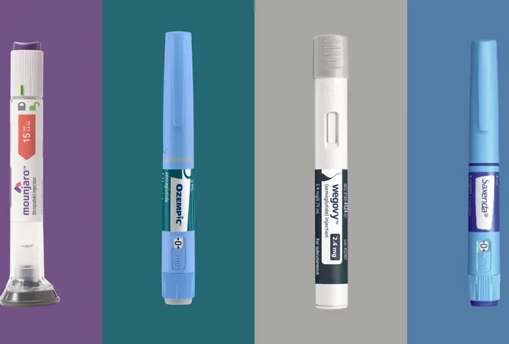 Variedades de medicamentos com o componente semaglutida Foto: Divulgação Eli Lilly / Novo Nordisk