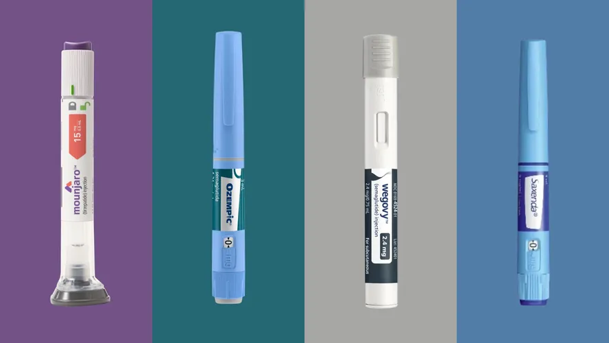 Variedades de medicamentos com o componente semaglutida Foto: Divulgação Eli Lilly / Novo Nordisk