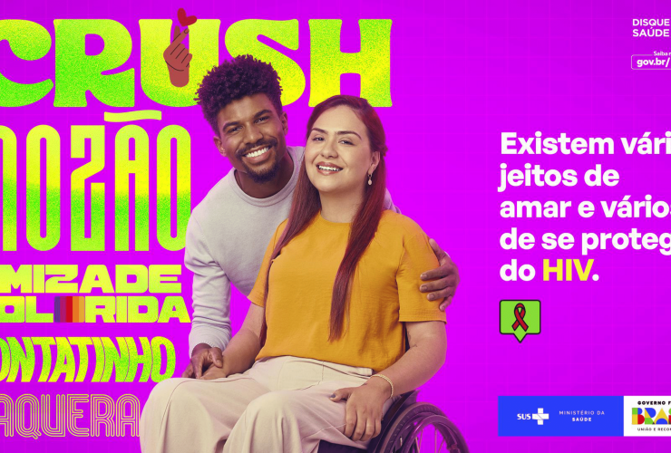 Capa da apresentação do Panorama Epidemiológico e resposta ao HIV e à AIDS, do Ministério da Saúde