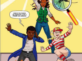 Capa da revista em quadrinho "Os Defensores do Prédio das Laranjeiras"