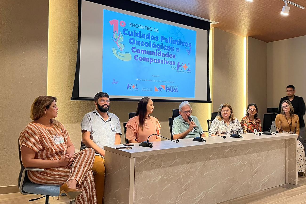 Mesa do I Encontro de Cuidados Paliativos Oncológico e Comunidades Compassivas do Hospital Ophir Loyola (HOL) Foto: Leila Cruz