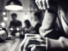 Pessoa pode estar sentindo pânico Imagem criada por inteligência artificial