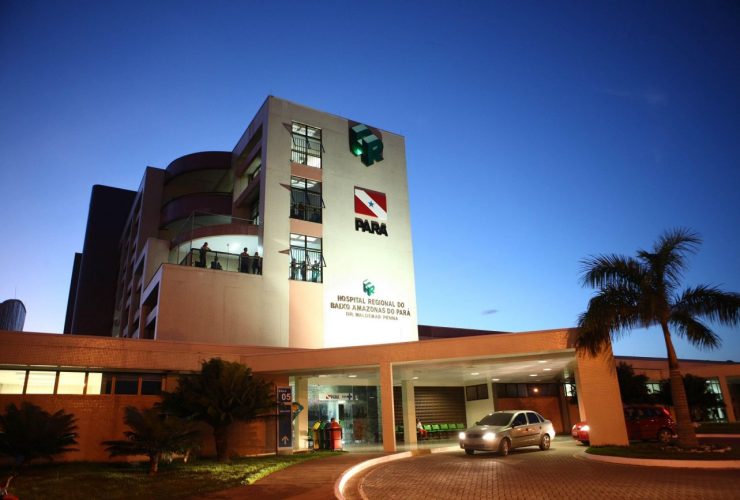 Hospital Regional do Baixo Amazonas Dr. Waldemar Penna (HRBA), em Santarém, oeste do Pará Foto da Agência Pará