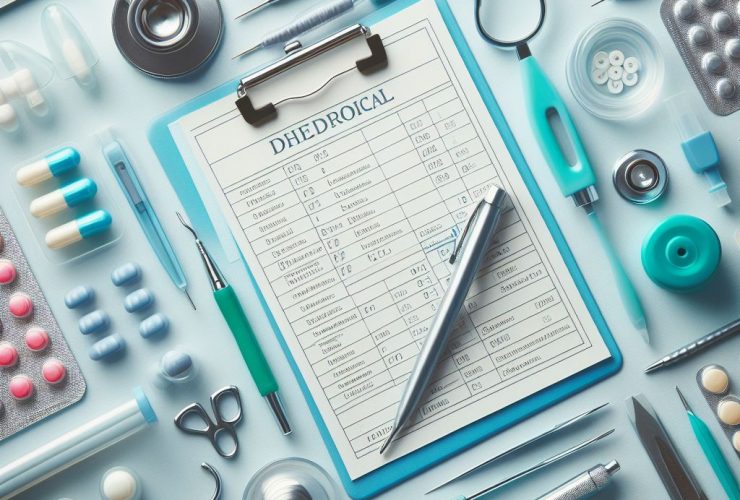 Símbolos de saúde médica e odontóloga Imagem criada por inteligência artificial