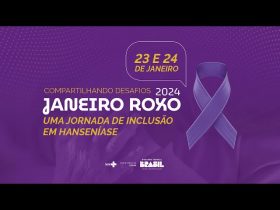 Arte da Campanha de Janeiro Roxo do Ministério da Saúde