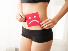 Conceito de problemas e infecções vaginais ou urinárias. Por maksymiv