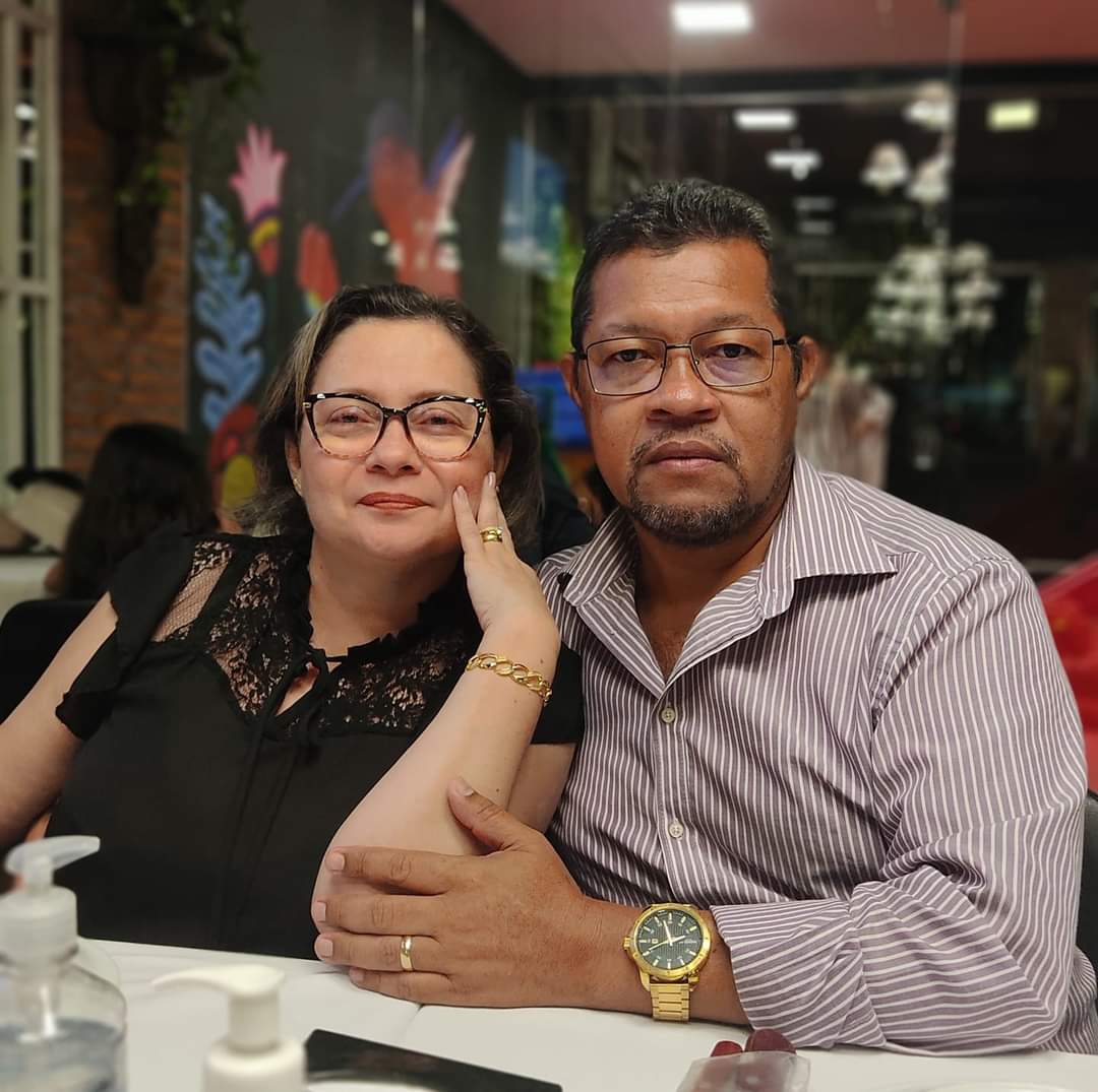 Jamile Santos e seu marido Oseas