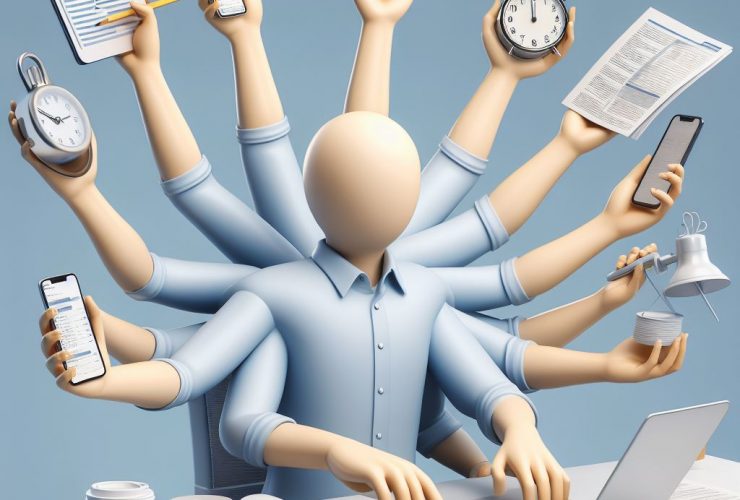 Pessoa apaixonada pelo trabalho e acaba sofrendo de burnon Imagem criada por inteligência artificial