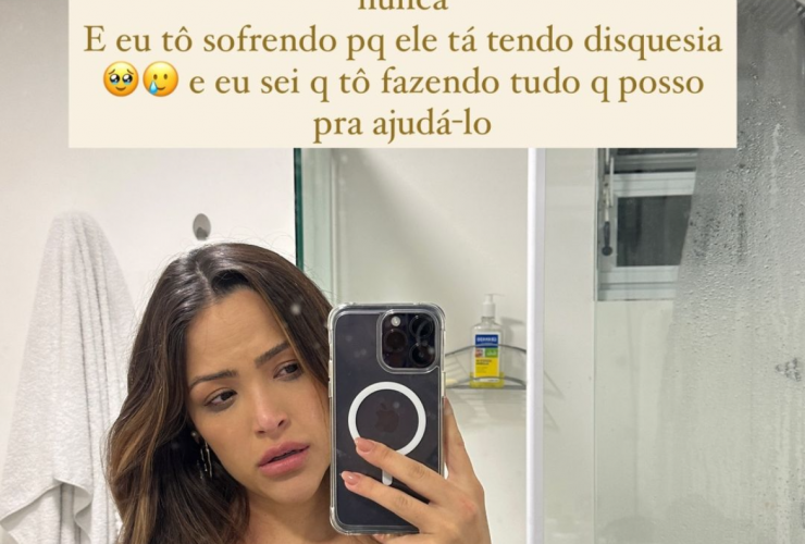 Gabi Luthai ao falar da disquesia do filho Pietro