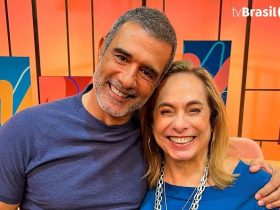 Ator Marcos Pasquim e a apresentadora Cissa Guimarães no programa Sem Censura