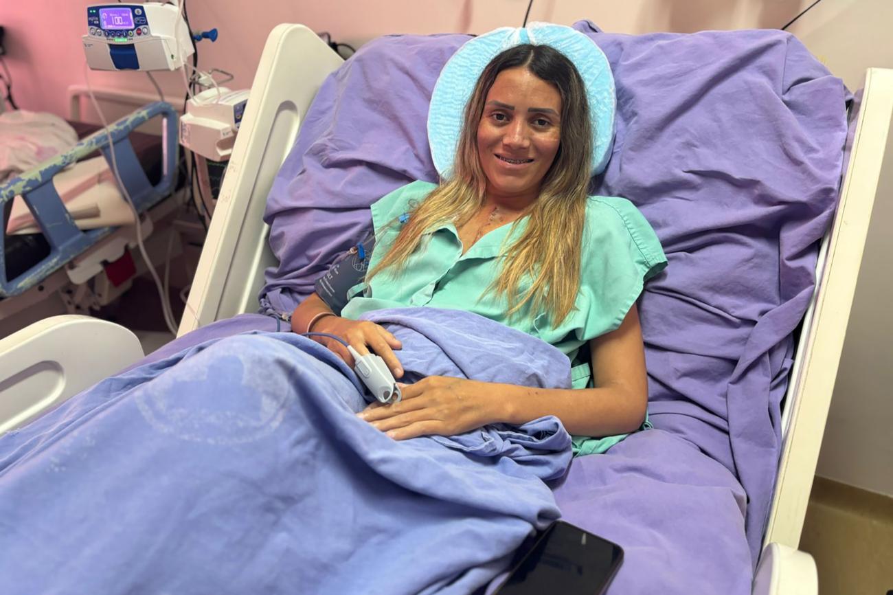 A paciente Eliane de Oliveira, 31 anos, está no segundo trimestre de gravidez Foto: divulgação Agência Pará