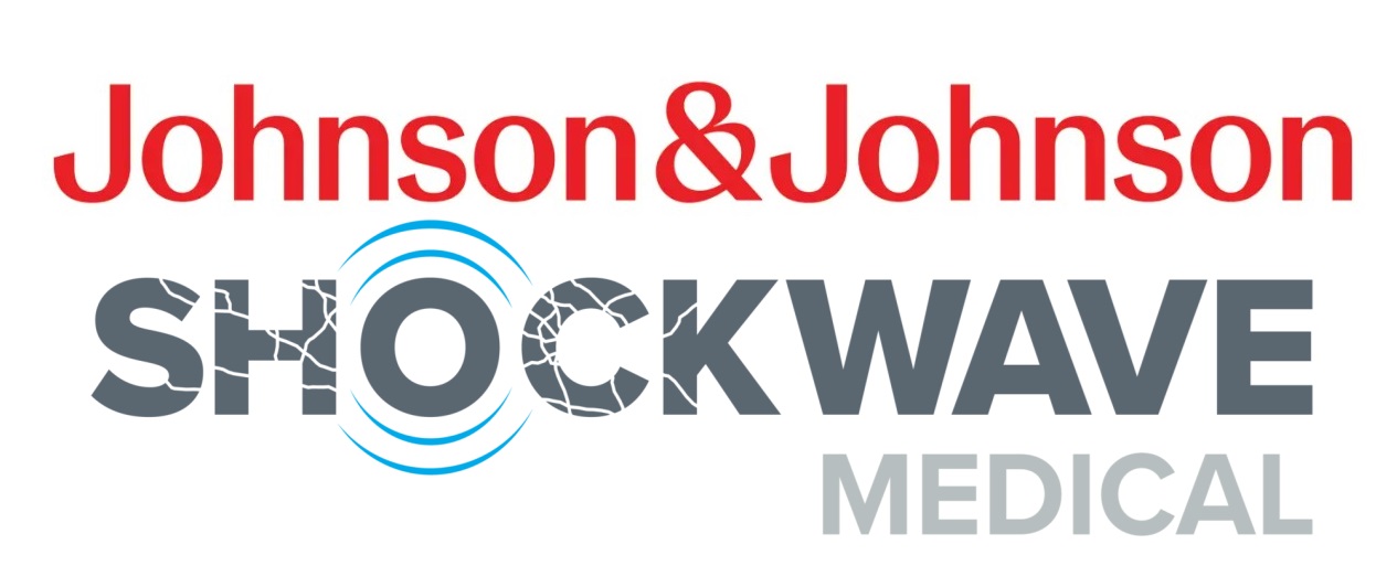 Logo das empresas Johnson & Johnson e Shockwave Medical