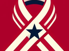 Bandeira do Pará com a faixa de combate ao câncer Imagem criada por inteligência artificial