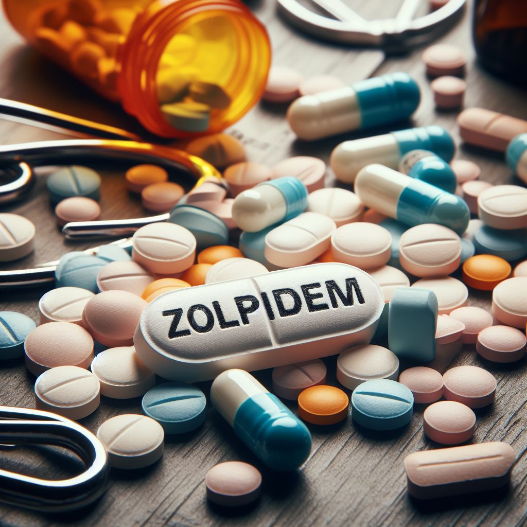 Exemplo de medicamento Zolpidem Imagem criada por inteligência artificial