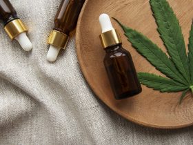 produto cosmético de cannabis Por Olena_Rudo