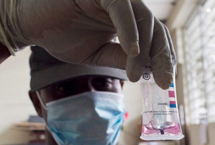 A maconha e a cocaína apreendidas são analisadas e inventariadas antes de serem transferidas para destruição. A maconha e a cocaína apreendidas são analisadas e inventariadas antes de serem transferidas para destruição | foto de Victoria Hazou para a ONU