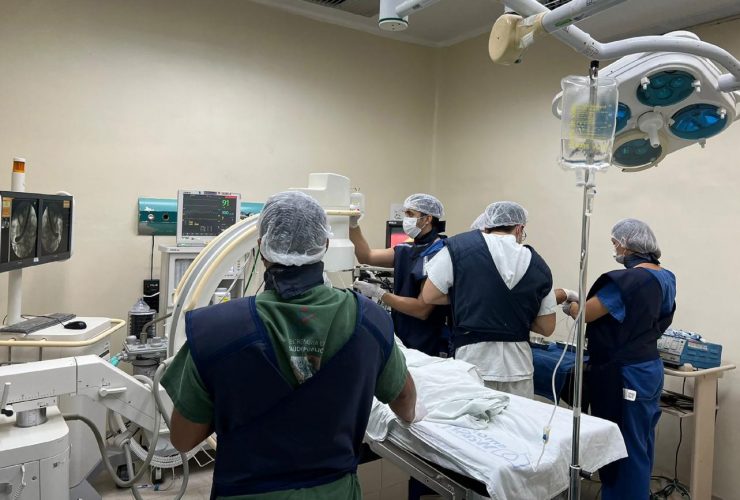 CPRE sendo realizado no Hospital Regional do Sudeste do Pará Foto: Ascom / HRSP