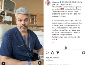 O apresentador e ator Otaviano Costa Imagem: reprodução Instagram