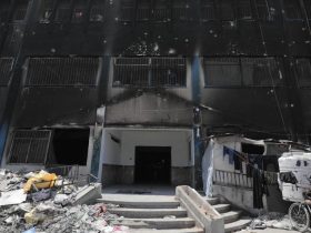 O Centro de Saúde de Jabalia destruído, Gaza | Foto de UNRWA