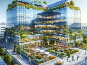 Modelo de hospital sustentável Imagem criada por inteligência artificial