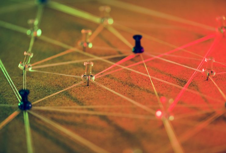 Sistema de conexão de rede à Internet simulado Por Rawpixel