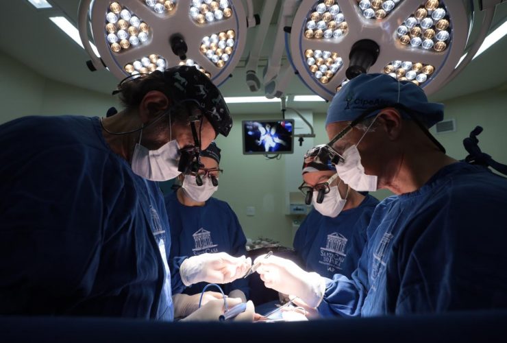 Momento da realização da cirurgia Foto: Pedro Guerreiro Ag. Pará