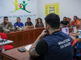 Reunião dos agentes do Ministério da Saúde com servidores do município de Altamira Foto: João Vitor Moura/MS