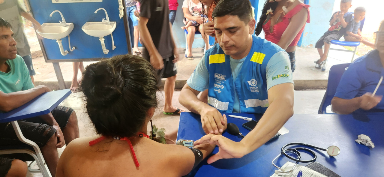 Ação do Ministério da Saúde no Baixo Tapajós Foto: Daniel Zimmermann/MS