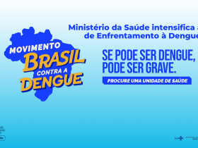 Arte da apresentação do "Movimento Brasil contra a Dengue" feita pelo Ministério da Saúde