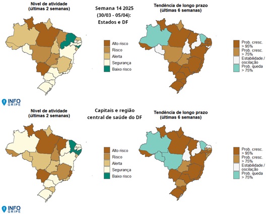 Arte do InfoGripe divulgado pela Fiocruz