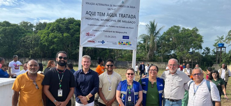 Equipe do Ministério da Saúde em Melgaço na Ilha de Marajó Foto da Ascom da Prefeitura de Melgaço